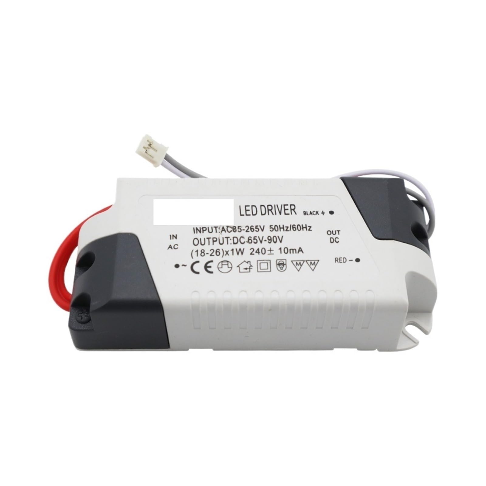Sterownik LED 220 V, prąd stały, wyjście 300 mA/240 mA, zasilanie 1-50 W, zewnętrzny transformator oświetlenia sufitowego LED (18-26w)