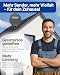 SCHWAIGER Satellitenschüssel Komplettset - Ø 60 cm Stahl Offset Antenne in Anthrazit - Inkl...