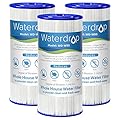 Waterdrop W50PEHD Whole House Water Filter, Replacement for American Plumber, W10-PR, Culligan® R50-BBSA, GE ®FXHSC, GXWH40L, GXWH35F, 5 Micron, 10" x 4.5", High Flow Sediment Filters, Pack of 3