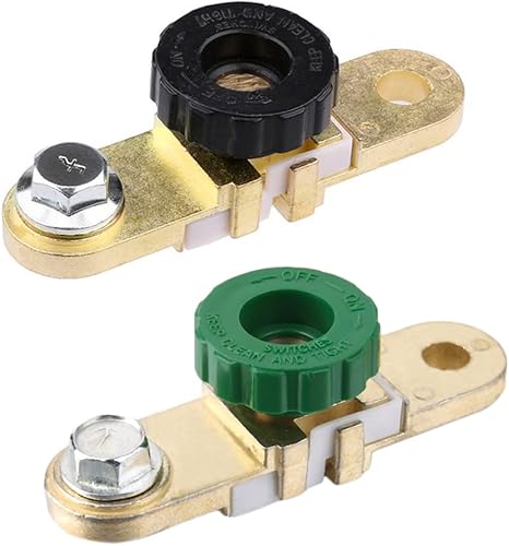 Apeixoto Interruptor de desconexión de batería de poste lateral para barco, RV, camión, coche, yate, cámper, terminal de batería, enlace, aislador,