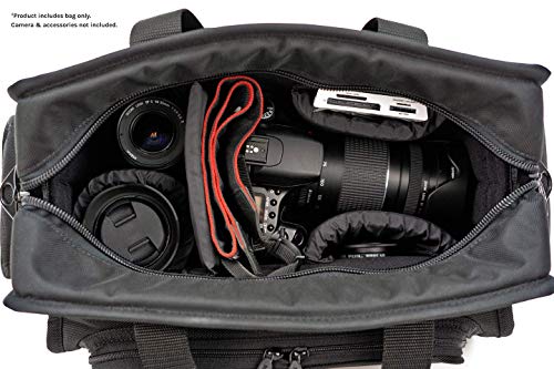 Estuche para cámara MCY CAMCB-02B para DSLR/SLR/Mirrorless, apertura amplia, resistente al clima - Negro miniatura 7