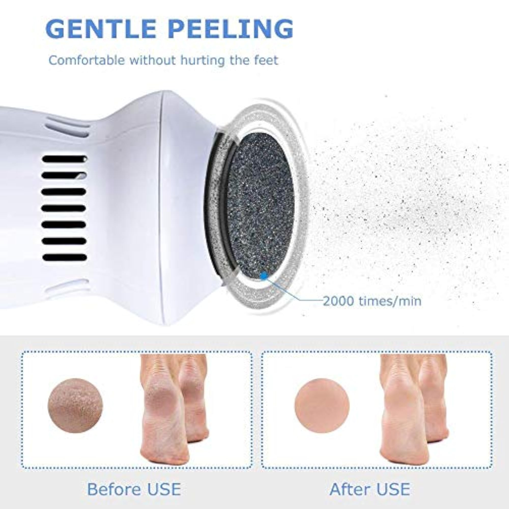 Electronic Pedicure Foot Filer with Vacuum, Smooth Feet