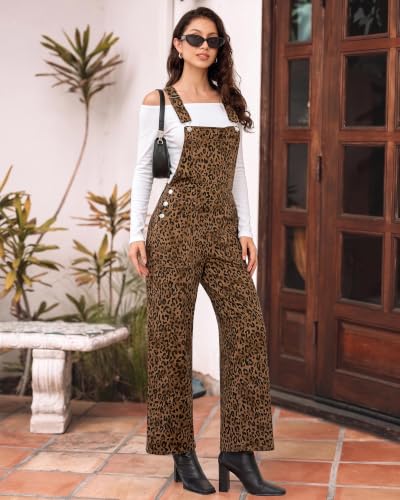 luvamia Women's Leopard Denim Overalls - 21.59- 25.79 w/ Code + 40% Off Code VYCS2AWE - image 7