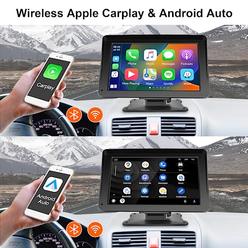 Rimoody Wireless CarPlay Screen Portable Car Radio Android Auto Screen - Image 2