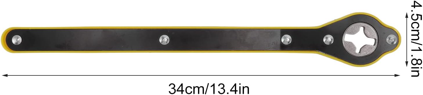 Garosa Jack Ratchet Wrench 34cm Long Handle Ratchet Spanner Lug Wrench Garage Tire Wheel Wrench Labor Saving Men Gifts for Travel Truck SUV Motorcycle