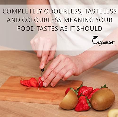 Organicook Food Grade Mineral Oil - Large 1,000 ml Bottle - Chopping Board Oil - Food Safe Wood Oil - Bamboo, Cutting, Serving Boards, Butchers Block, Wooden Utensils