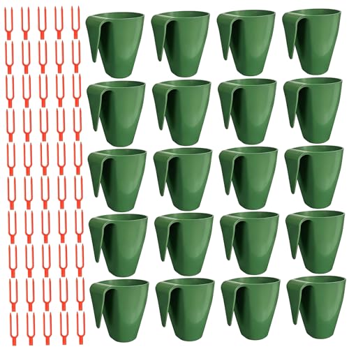 Set de 20 Vasos para Propagación de Fresas con 50 Forquetas de Presión miniatura 1