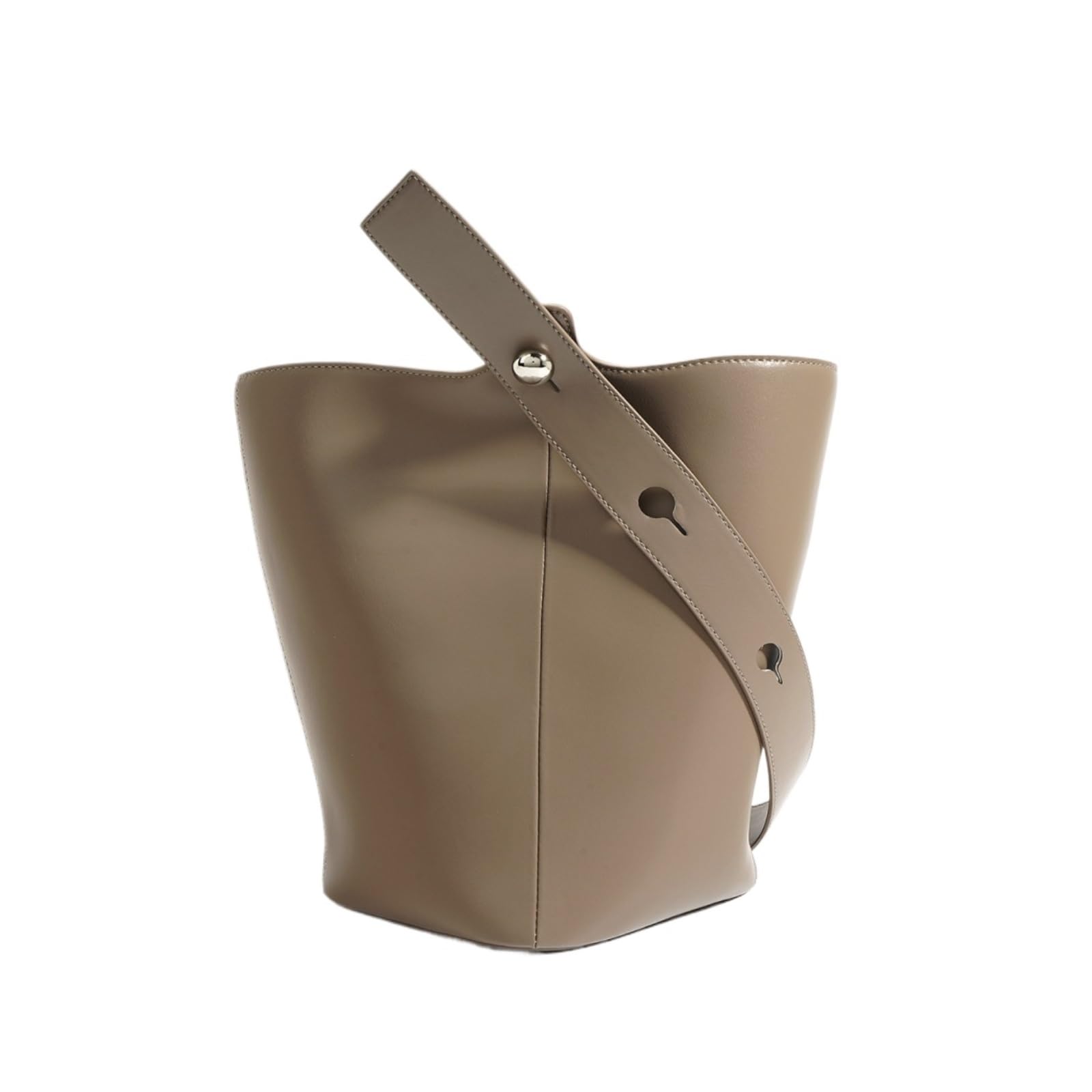 Bolso De Mano Bolso De Mano Tipo Cubo Cuero Gran Capacidad For Salidas Informales Mujer