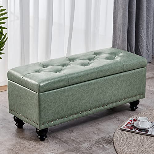 Coffre de rangement rectangulaire au design capitonné haut de gamme - 2