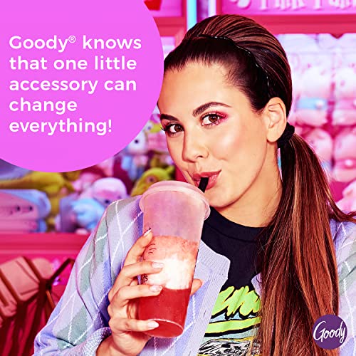 Goody Forever Scrunchies - 2 Count, Blue Stripes - Pain-Free Hair Accessories For Men, Women, Boys & Girls - Style With Ease & Keep Your Hair Secured For All Day Comfort - For All Hair Types #TOP4