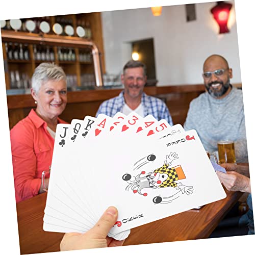 Milisten Jumbo Spielkarten Fach Groß Langlebige Poker Karten für Party und Erwachsenengerecht Robustes Material Leicht Tragbar für Familien und Themenfeiern – Bild 7