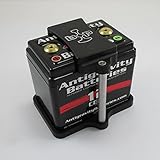 Antigravity Batteries Billet ALUMINUM Battery Tray Small Case 12 Cell (AG1201 AG1202) - Chopper Bobber Cafe Racer Motorcycle - Textured Black Powder Coat