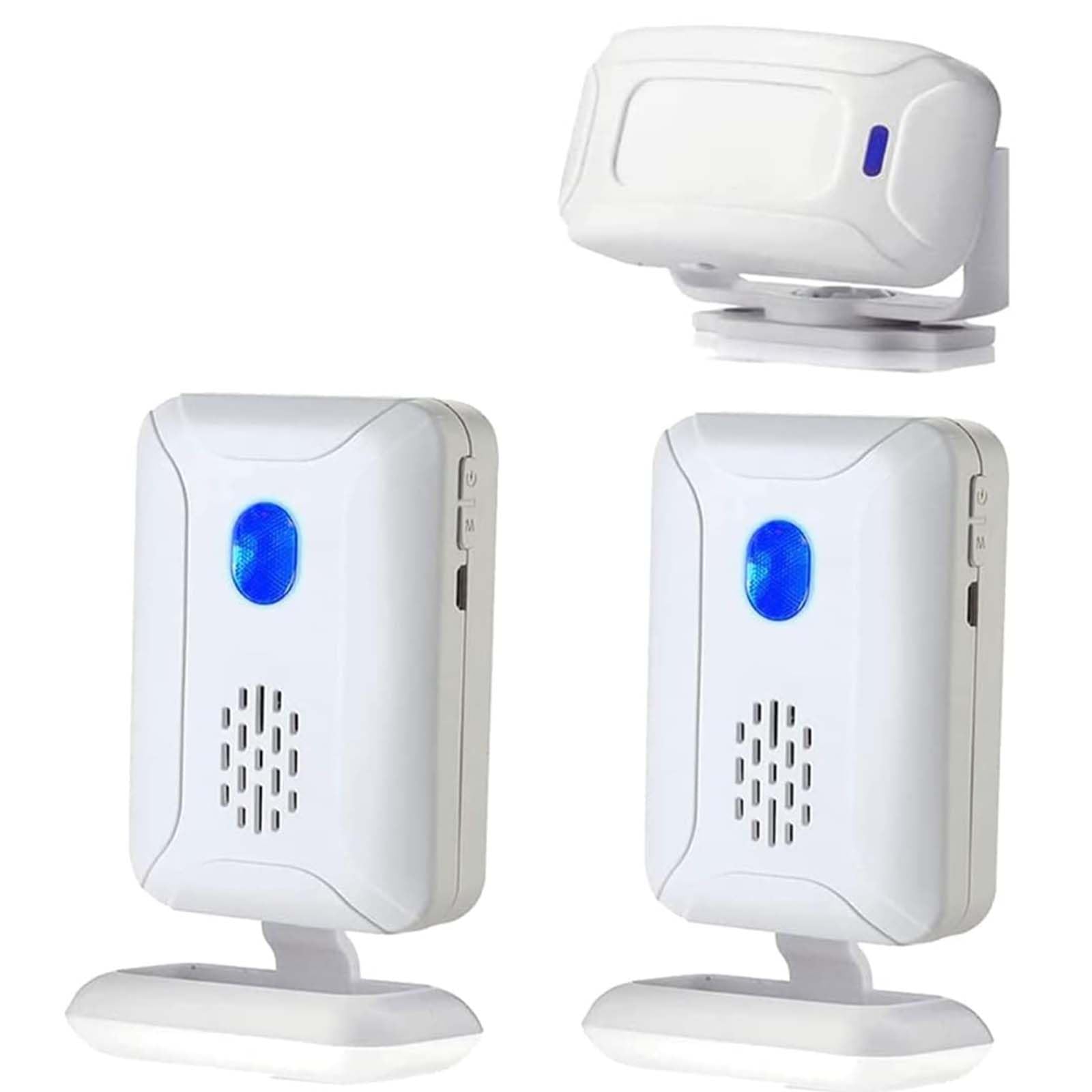 Timbre con sensor de movimiento, detector de sensor de movimiento PIR inalámbrico, para casa, tienda de bienvenida, timbre de alarma de seguridad para buzón de negocios, alerta de entrada de puerta