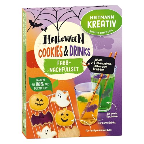 HEITMANN KREATIV Halloween Cookies & Drinks Farb-Nachfüllset