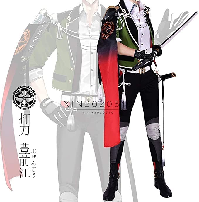 Amazon.co.jp: 【Sanjucos】刀剣乱舞 豊前江 コスプレ衣装 戦闘服 風 