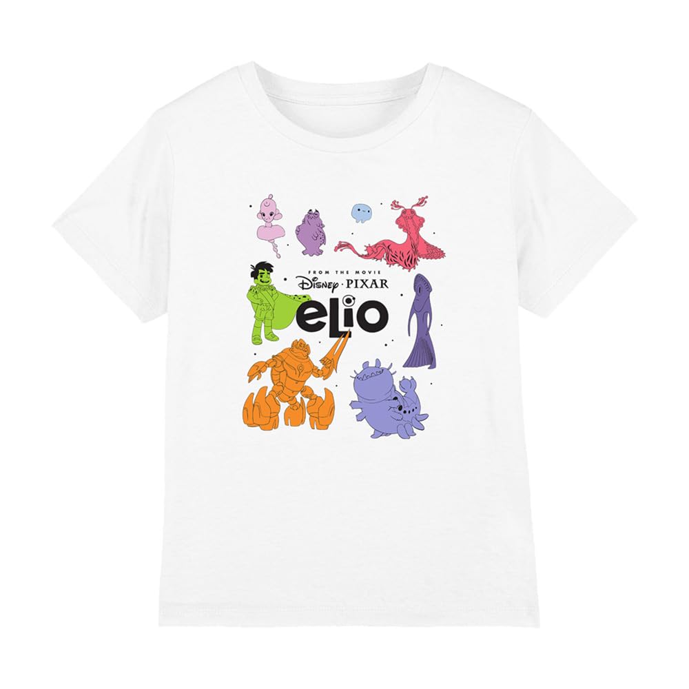 T-shirt Elio Disney Space Aliens blanc vêtement enfant garçon 5-6 ans