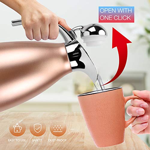 SHERCHPRY Jarro térmico de aço inoxidável 2l jarro térmico isolado a vácuo garrafa de água quente pa