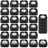 DESIGN PRATIQUE AVEC 4 RAINURES : Chaque cendrier dispose de 4 rainures en U pour poser les cigarettes. Les cigarettes restent stables et sécurisées, sans basculer – mains libres et table propre !