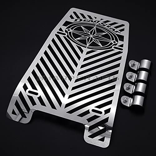 Radiator Cover Grill Grille Guard Protector For YAMAHA V Star 1100 XVS1100 Custom Classic, Chrome