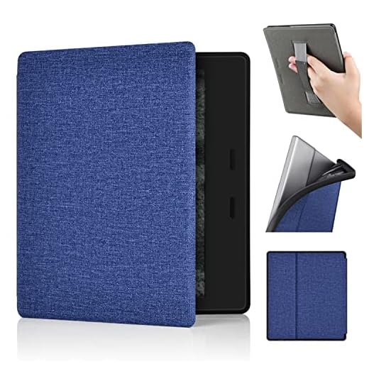 YYSS Capa macia de TPU para Kindle Oasis de 7 polegadas (10ª geração, versão 2019 e 9ª geração, versão 2017) - Capa protetora com alça de mão, hibernar/despertar automática