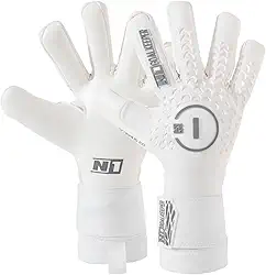 Luva Goleiro Profissional N1 Scorpius 2.0 Cor:White, Tamanho:8