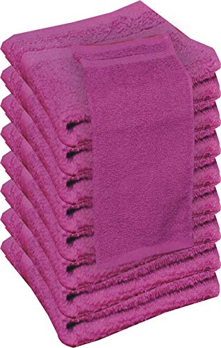 beSunshine 1x to 24x Pack Super Soft 100% Cotton Face Towels Flannels Wash Cloths (Purple, 4)
