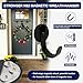 TSUYA 2 Pack Magnetic Wreath Hanger, Strong N52 Neodymium Magnetic Hooks for Towel Coat Umbrella Indoor Hanging, Garland Hook for Metal Front Door Wreath Hanger
