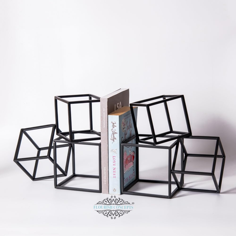 Cube Bookends (Black) 3