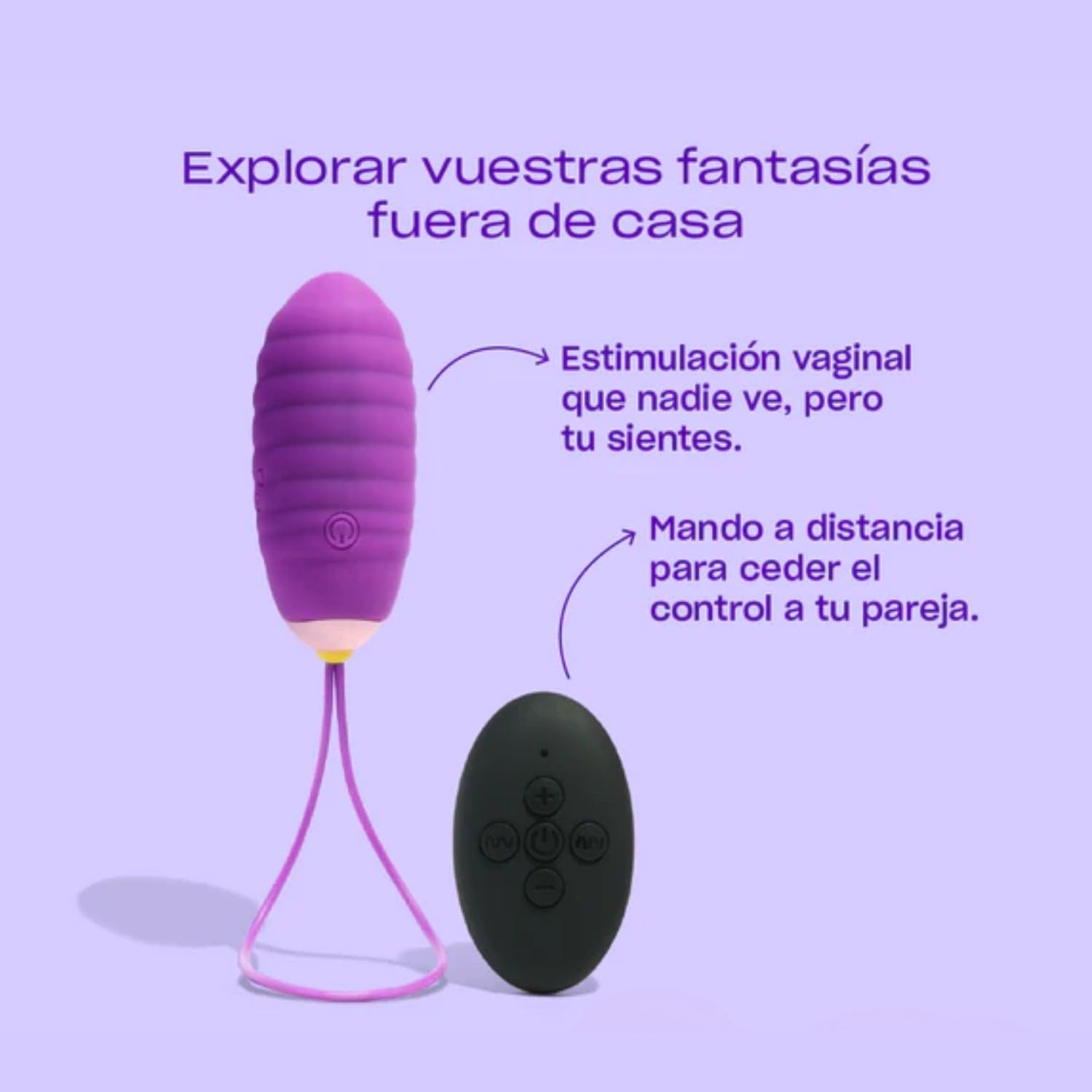 Platanomelón – Vibrador con Control Remoto para Adultos, 4 Intensidades y 7 Modos de Vibración, Recargable – Oh Azul