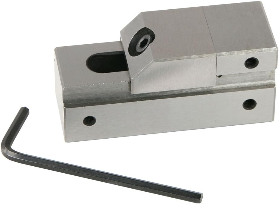 1" Screwless Vise, Square Jaws - Jaws 3/8" Deep and Open to 1", Vise 2-5/8" Long and 1" Wide, LittleMachineShop.com (3949)