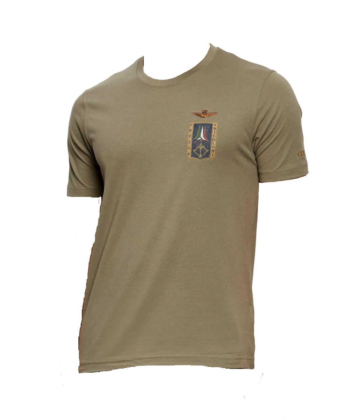 Aeronautica Militare t-Shirt TS2534 con Stampa Frecce Tricolori, Maglia, Maglietta, Felpa, da Uomo