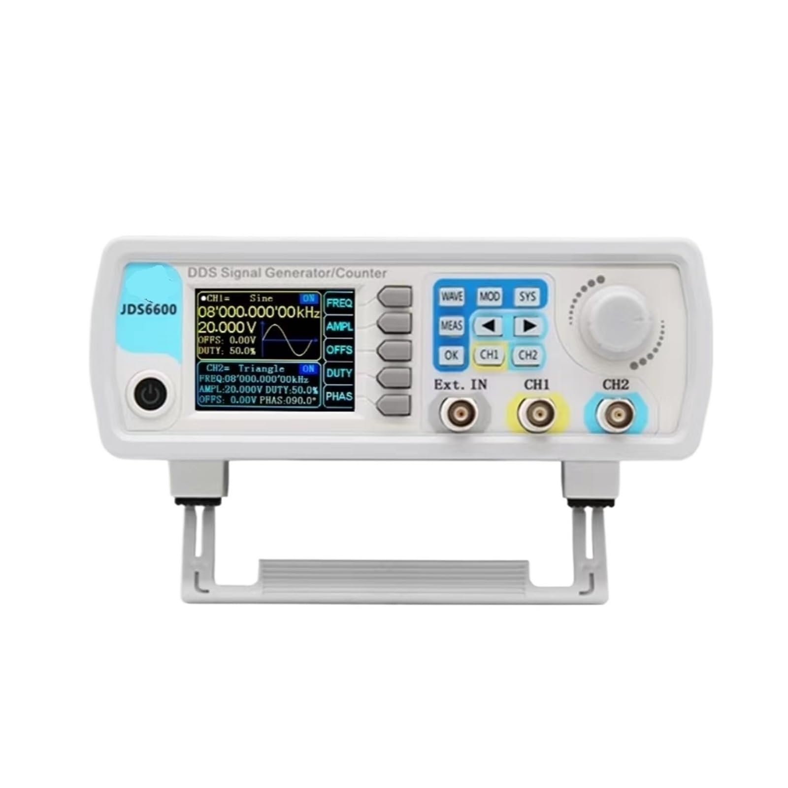 Generador de señales con función DDS JDS6600 15/30/40/50/60MH/z/Generador de pulsos de Forma de Onda arbitraria/Medidor de frecuencia de 2 Canales(JDS6600-15M)