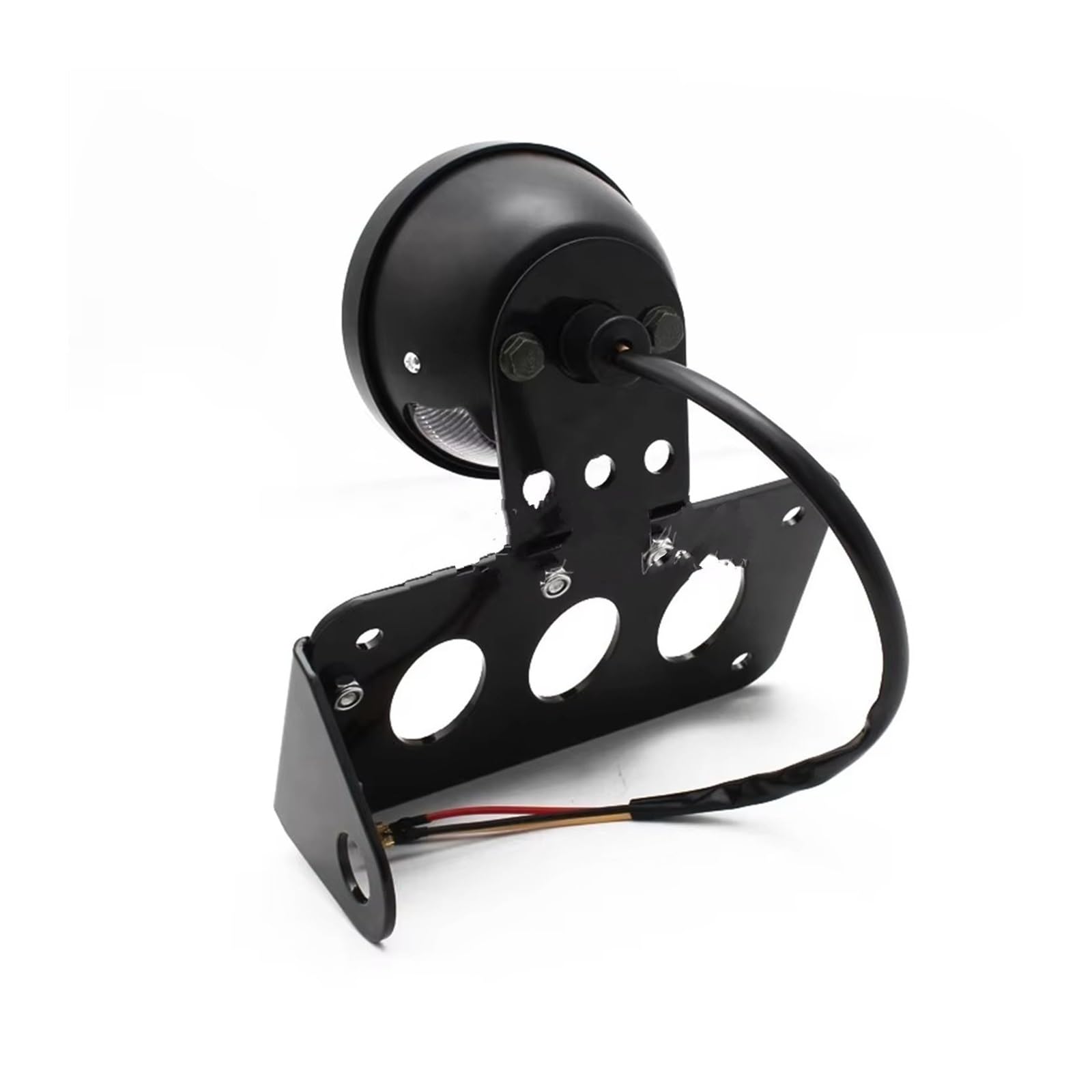 Phare Avant Moto pour Sportsters Bobbers Choppers Feu Stop Arrière Latéral avec Support Plaque D'immatriculation LED Phares Avant