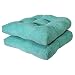 Arlee - Tyler Chair Pad Seat Cushion, Memory Foam, Non-Skid Backing, Durable Fabric, Superior Comfort and Softness, Reduces Pressure and Contours to Body, Washable, 16 x 16 Inches (Blue, Set of 2)