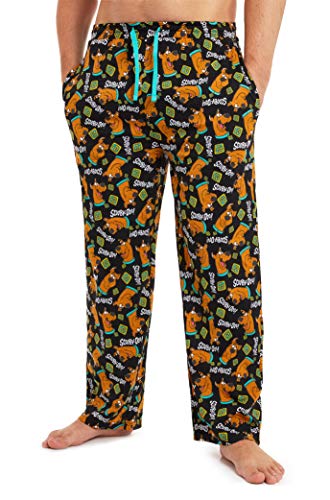 Scooby Doo Pijama Hombre Verano, Pantalones Hombre de Pijama Largos con Estampados de Scooby, Ropa Hombre 100% Algodon, Regalos para Hombre y Adolescentes (3XL)
