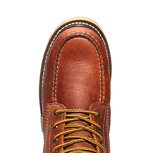 Image of Bonanza Boots FRONTIER DUAL 6 inch Moc Toe Work Boot - Premium Leather, Comfort Insole & Tough Wedge Outsole