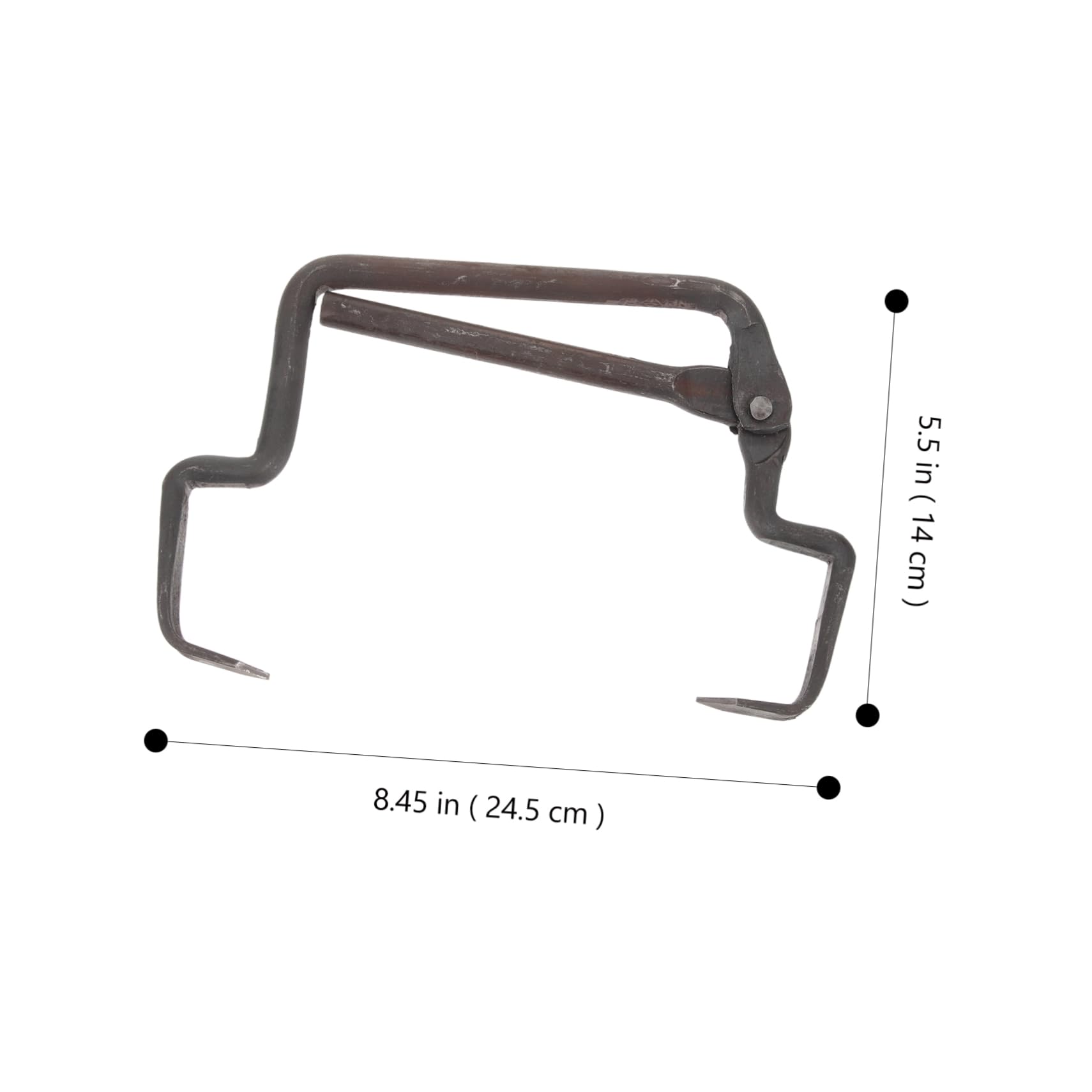 Cabilock Outdoor Ice Tow Bar Tool Ergonomic Ice Block Lifter for Ice Factory Ice Sculpture Integrated Molding Design Heavy Duty Ice Tongs for Easy Handling Transport