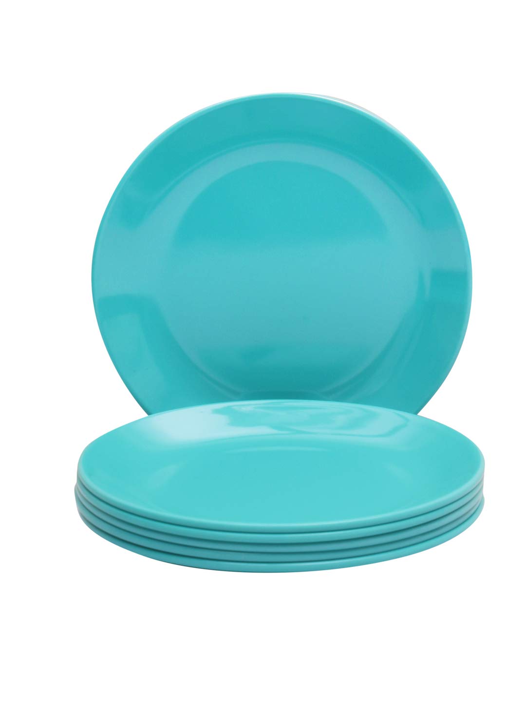 Servewell 6 Pieces Sea Green Melamine Dinner/Full Plates
