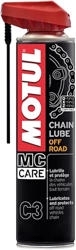 Motul - Lubrifiant Chaîne Moto Tout-Terrain - Aérosol Jaune Fluo