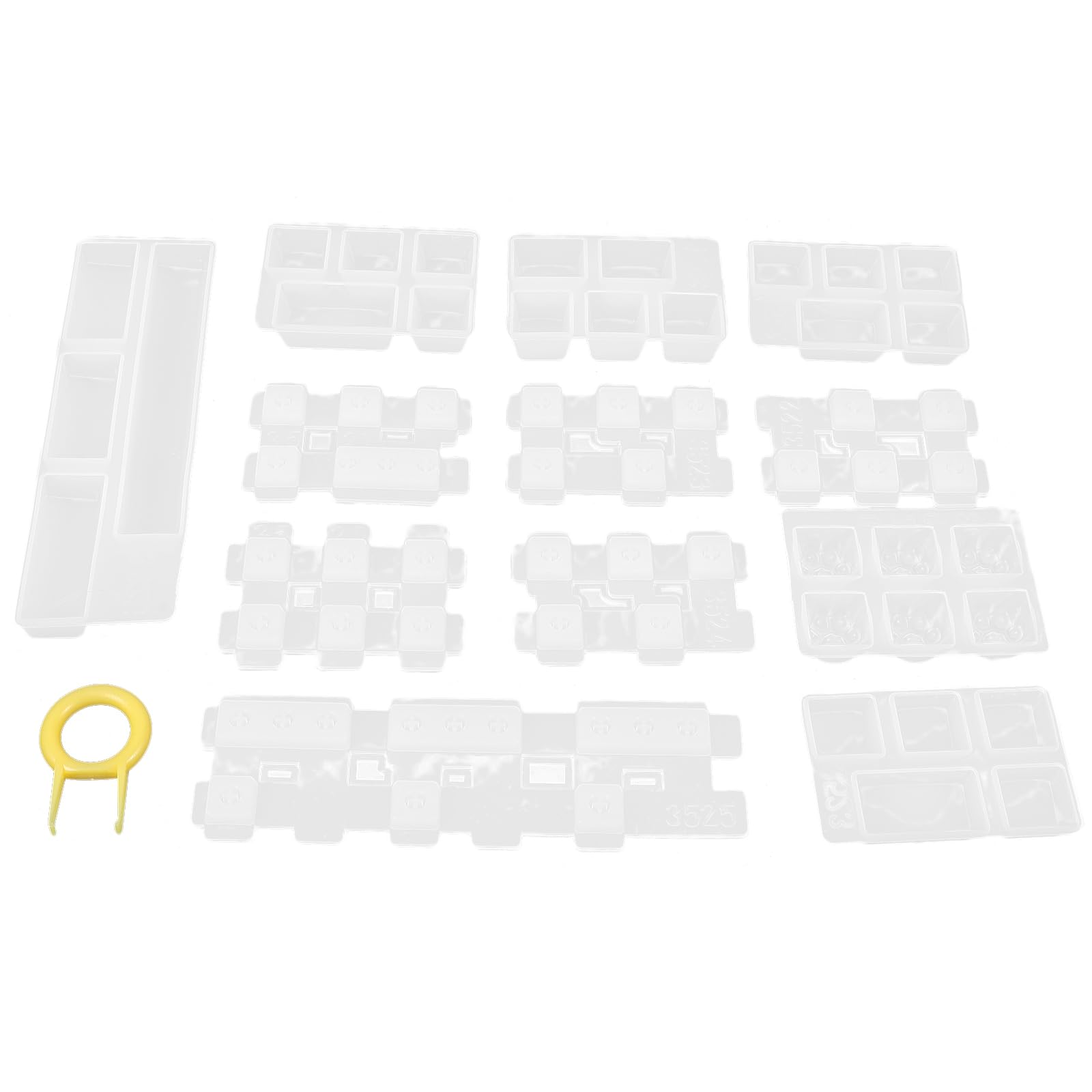 Amazon.com: TEHAUX 1 Set Resin Keycaps Mold, Keycap Mold Crystal ...