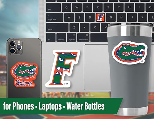 Image of Florida Gators Stickers & Decals 14 Pc Set, UF Car & Water Bottle