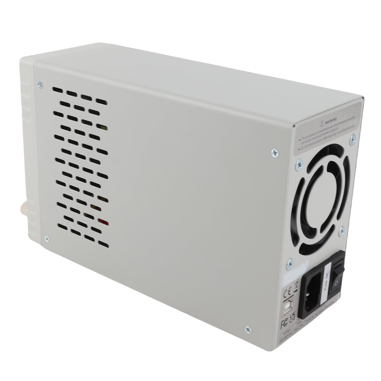 Fafeicy Alimentatore CC Regolabile 300 W Risoluzione 0,1% ± 30 MV con LCD TFT da 2,8 per Banco di Lavoro da Laboratorio, Uscita Programmabile a Potenza Costante Ricarica USB, Protezione