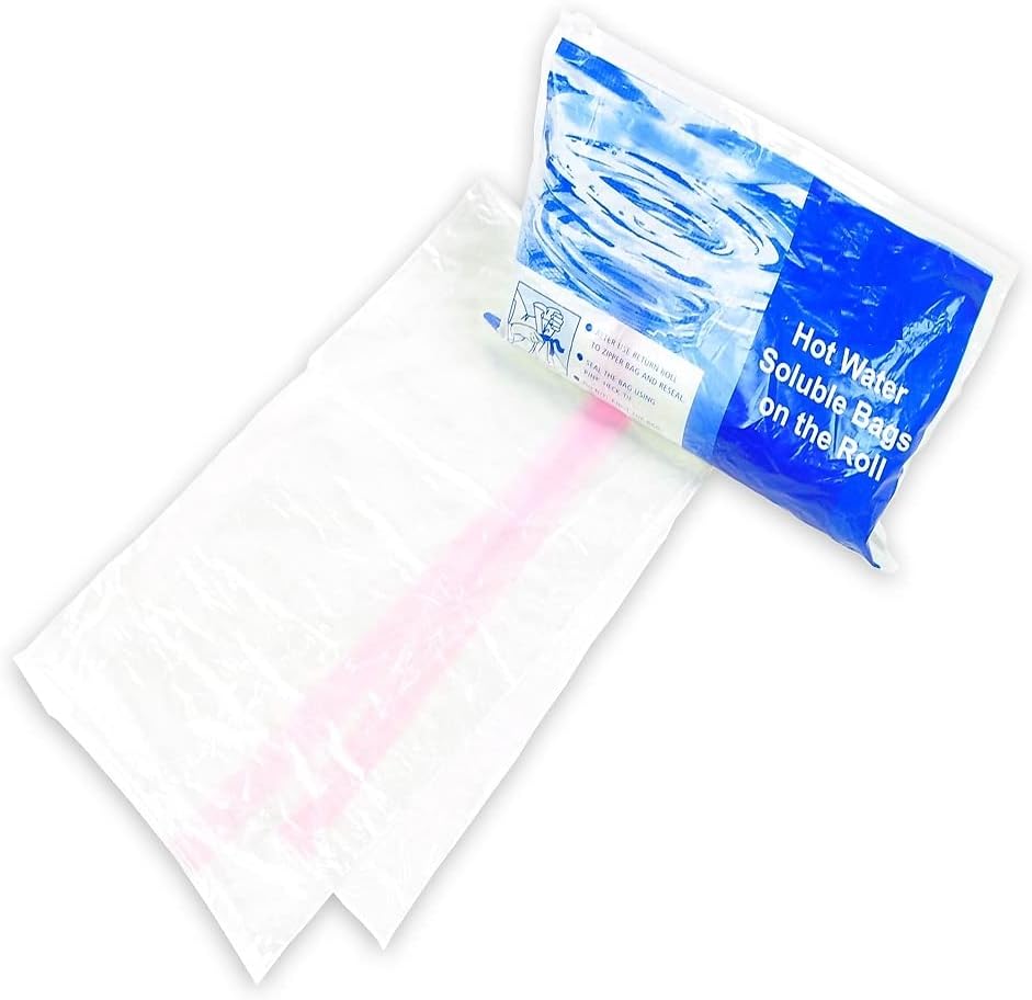 Elkay Water Soluble Bag, 36-inch x 39-inch, Transparent Green, 100/Box (WSB3639)