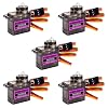 Hosyond 5 Pack MG90S Servo 9G Servo Metal Gear Micro Servo for Arduino Project RC Helicopter Planes Boat Robot Car
