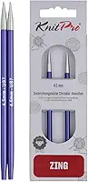 Par de Agulhas de Tricô Intercambiáveis 4.50mm - Zing Especial - 47524 - Knitpro