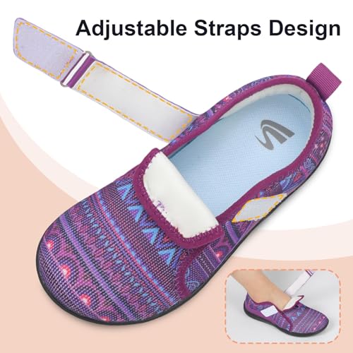 Image of Spesoul Wide Womens Walking Shoes Adjustable Diabetic Shoes Breathable Zero Drop Barefoot Shoe Neuropathy Edema Nursing Shoe Wide Width Sneakers