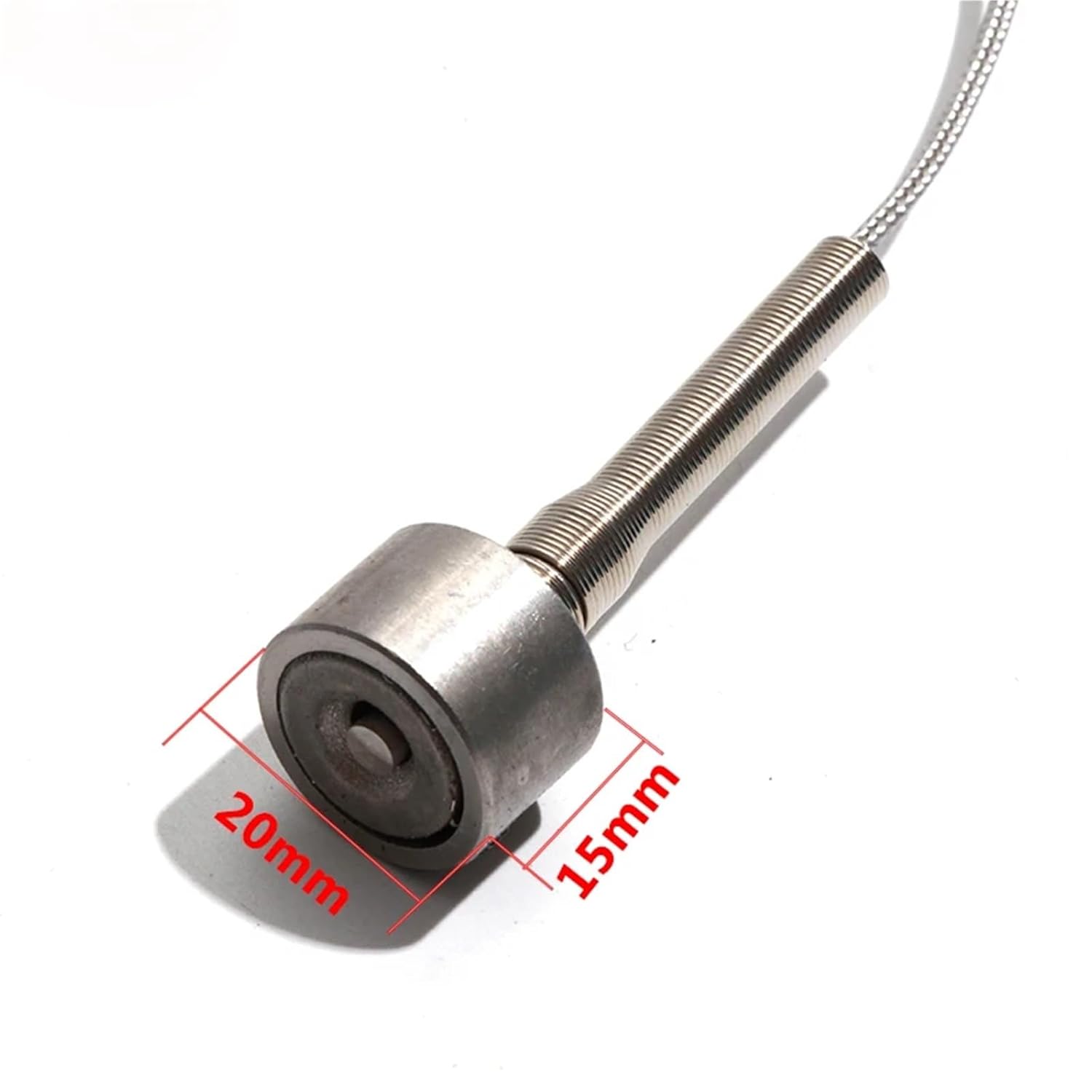 Magnetic Thermocouple Type K 0~450 °C Handheld Surface Temperature Sensor Dia 20mm Shielded Cable 1-6m with Miniature Connector(8m)