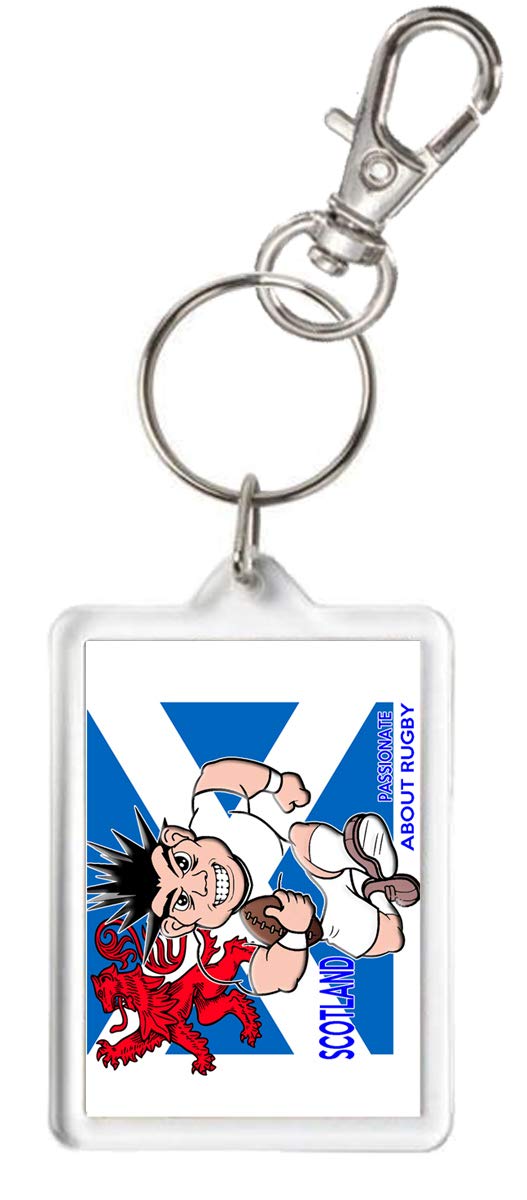 Kazmugz One Size Scotland Passionate About Rugby. Scottish Rugby Keyring. Scotland Rugby Keychain. Scotland Rugby Keyfob. Scotland Rugby Gift