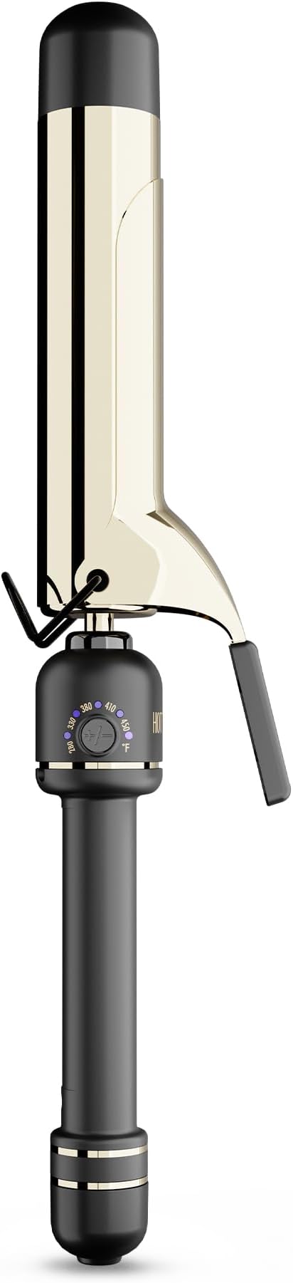 HOT Tools 24K Gold Professional 1 1/2" Extended Barrel Curling Iron with Clamp for Bouncy Curls, Faster Styling, Less Damage & Long-Lasting Results