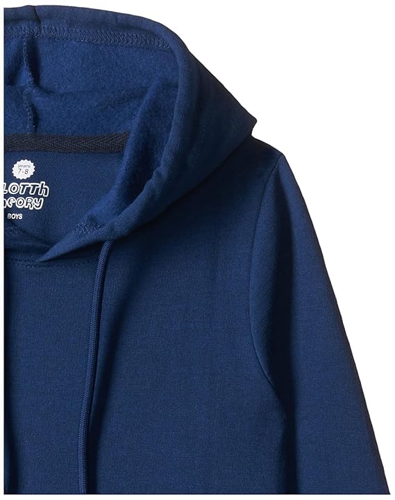 Image of Boy's Cotton Fleece Hooded Sweatshirt with Kangaroo Pocket